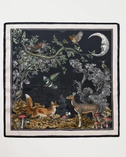 Square Scarves-Fable England A Night's Tale Narrative Square Scarf