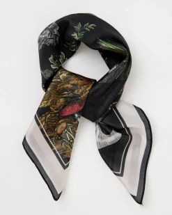 Square Scarves-Fable England A Night's Tale Narrative Square Scarf