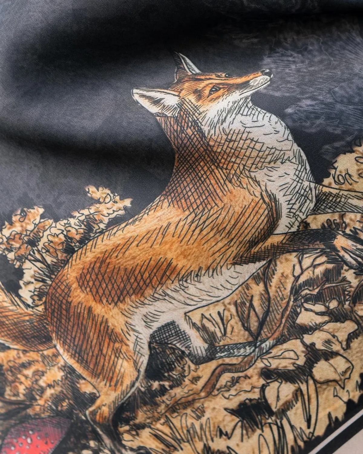 Square Scarves-Fable England A Night's Tale Narrative Square Scarf