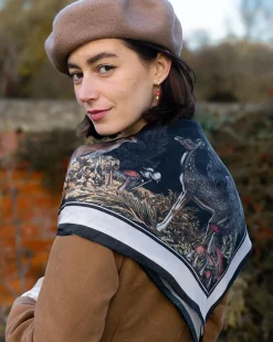 Square Scarves-Fable England A Night's Tale Narrative Square Scarf