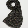 Lightweight Scarves-Fable England A Night's Tale Woodland Midnight Light Weight Scarf