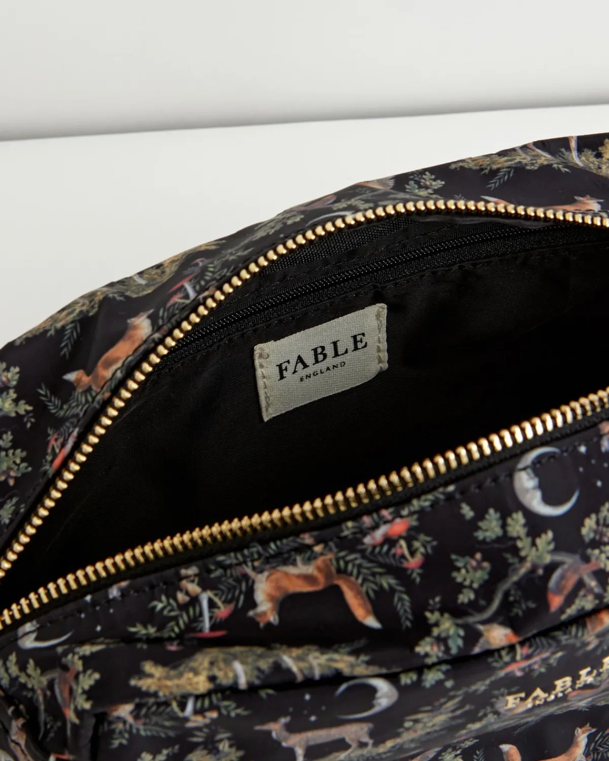 Makeup Bags-Fable England A Night's Tale Woodland Pouch Black