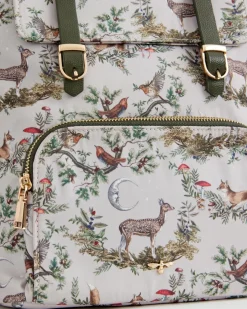 Backpacks-Fable England A Night's Tale Woodland Small Backpack - Crystal Grey