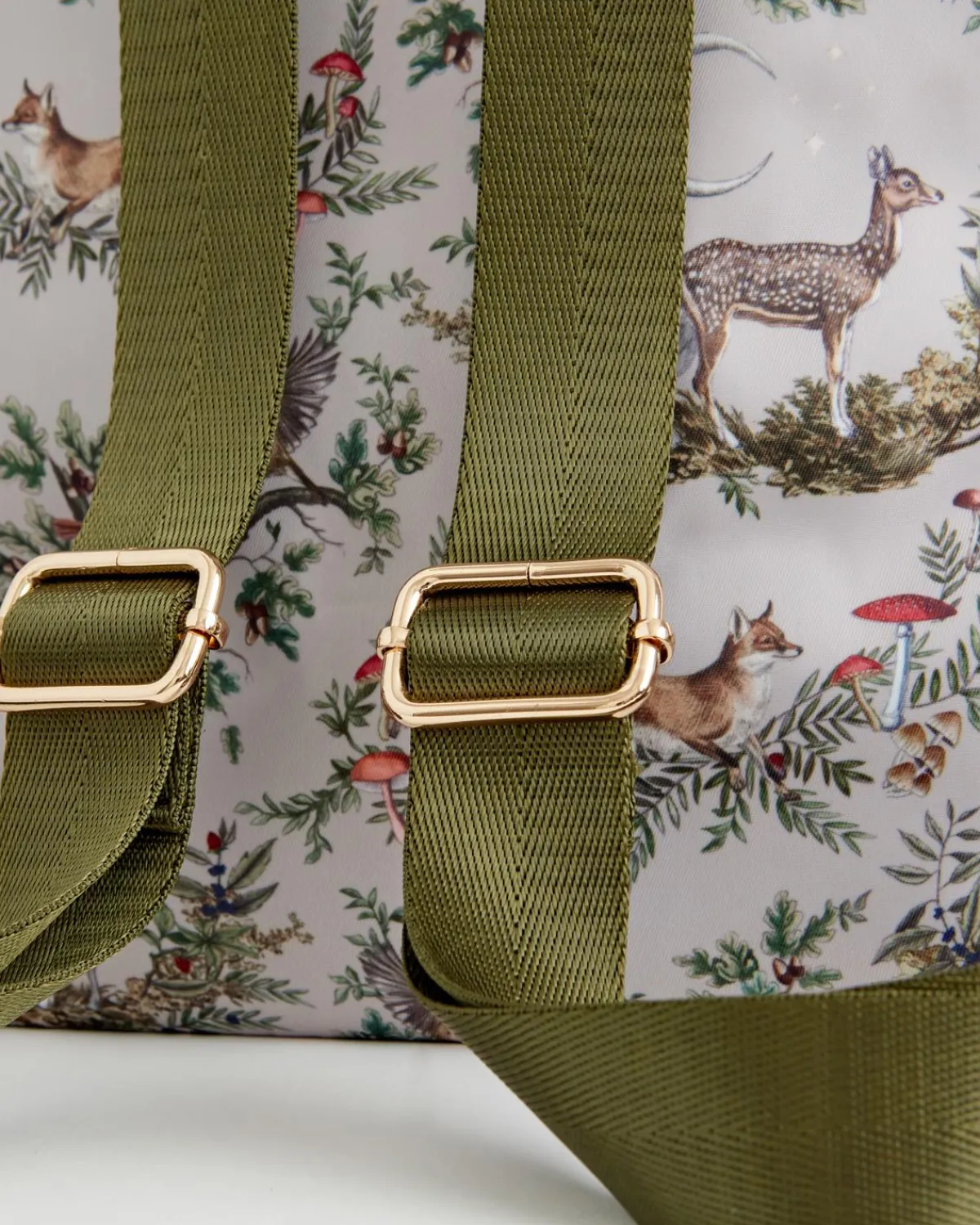 Backpacks-Fable England A Night's Tale Woodland Small Backpack - Crystal Grey
