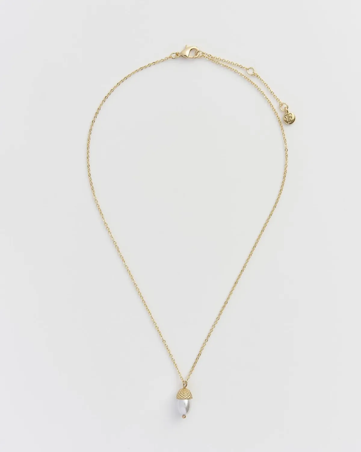 Necklaces-Fable England Acorn Pearl Necklace