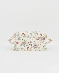 Clutch & Evening Bags|Shoulder Bags-Fable England Alice Garden Ivory Shoulder Purse