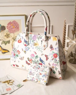 Cross Body Bags|Tote Bags-Fable England Alice Garden Medium Structured Tote