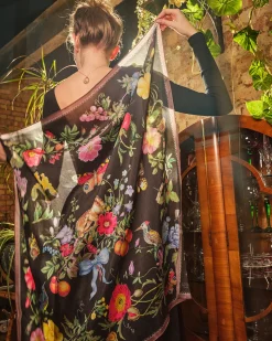 Square Scarves|Luxury Scarves-Fable England Alice's Garden Square Scarf