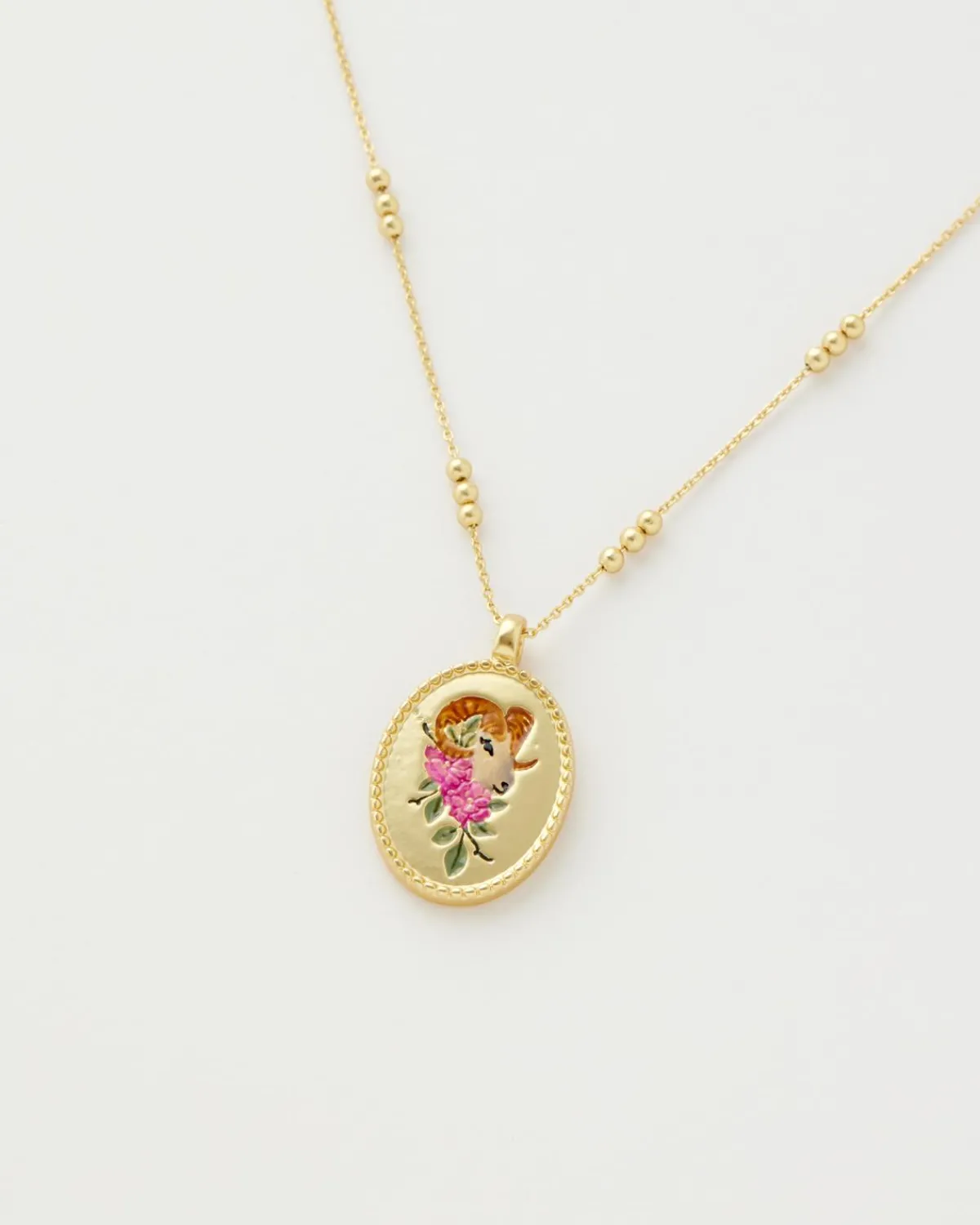 Zodiac Collection|Necklaces-Fable England Aries Zodiac Necklace
