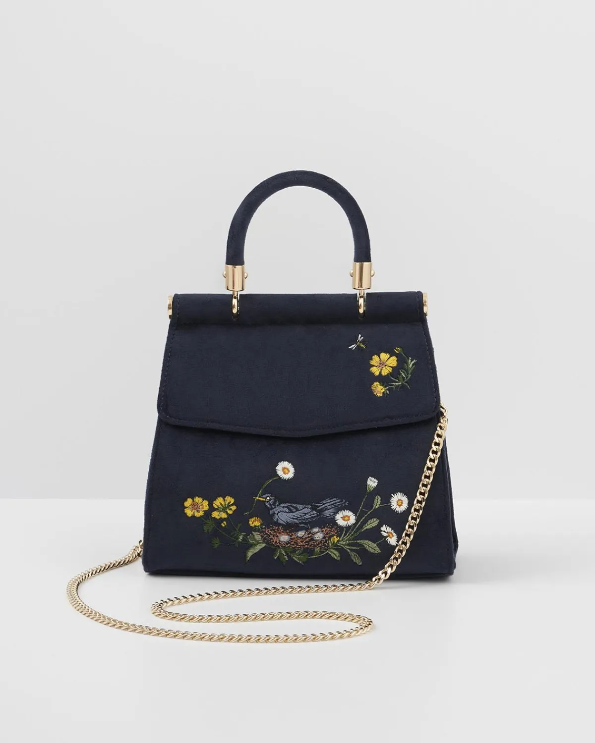 Bracelets & Bangles|Cross Body Bags-Fable England Blackbird Mini Top Handle Purse