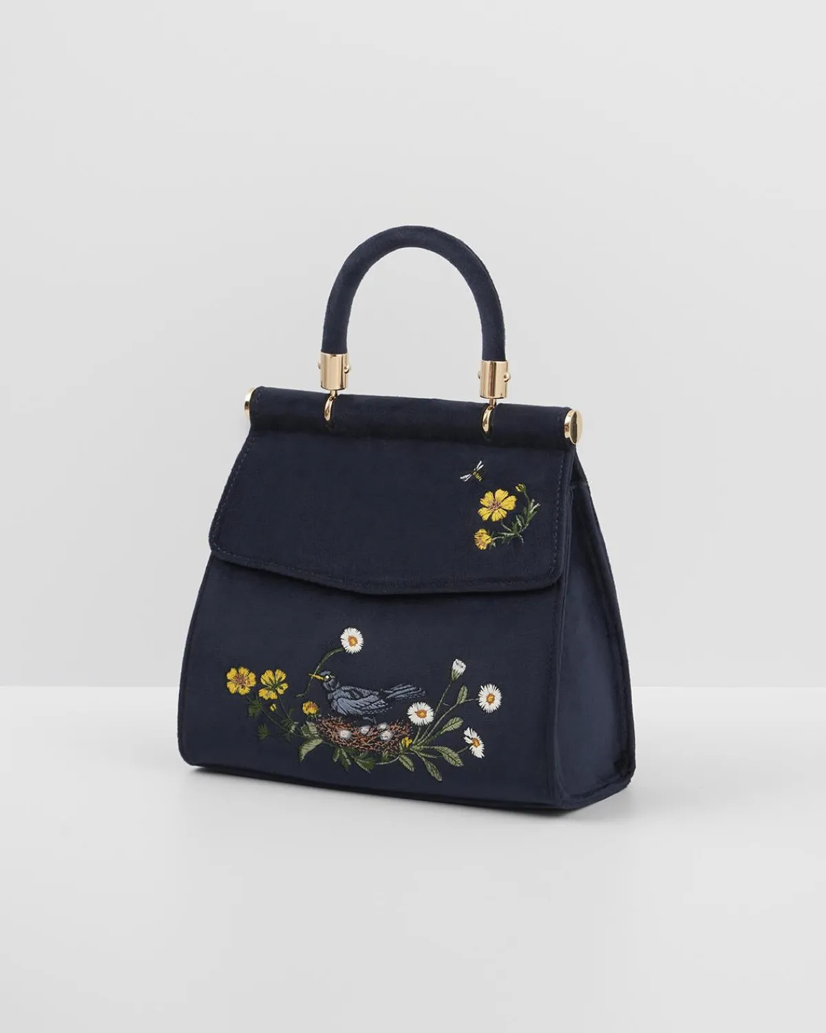 Bracelets & Bangles|Cross Body Bags-Fable England Blackbird Mini Top Handle Purse