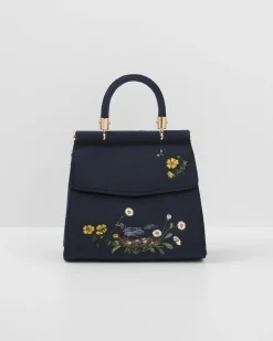 Bracelets & Bangles|Cross Body Bags-Fable England Blackbird Mini Top Handle Purse