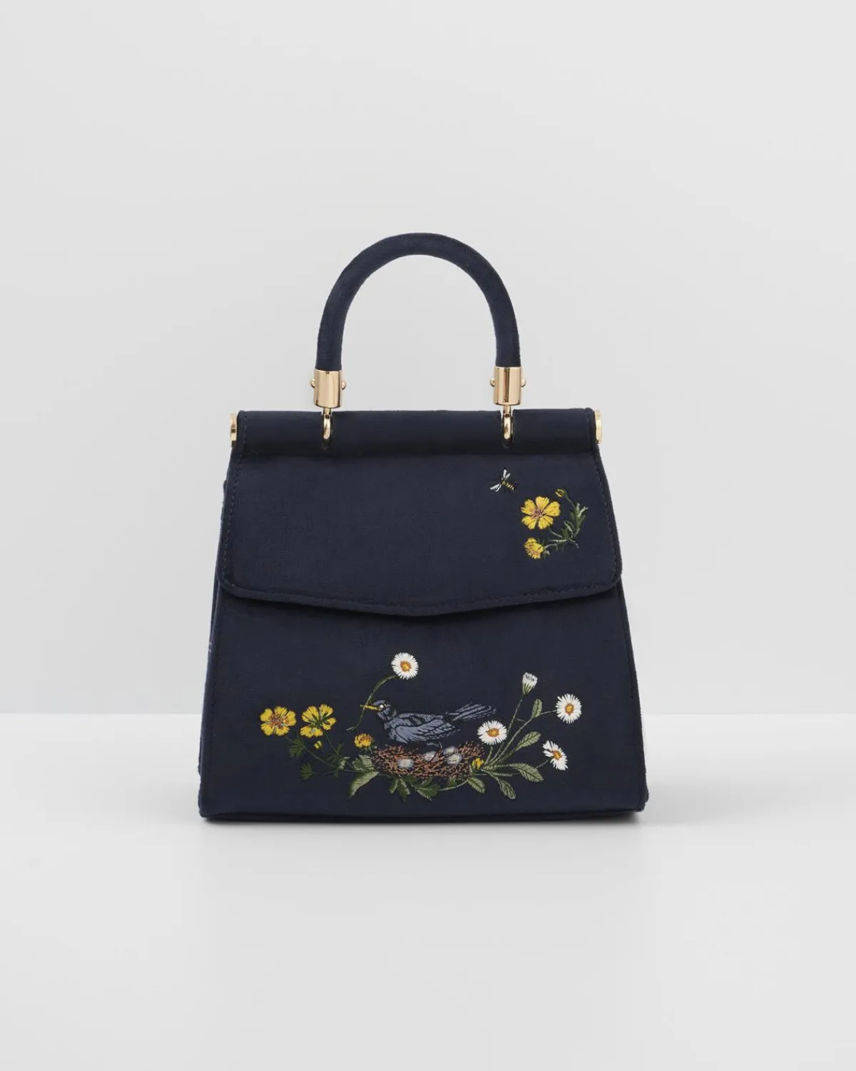 Bracelets & Bangles|Cross Body Bags-Fable England Blackbird Mini Top Handle Purse