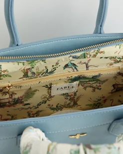 Cross Body Bags|Tote Bags-Fable England Blue Alice Tote