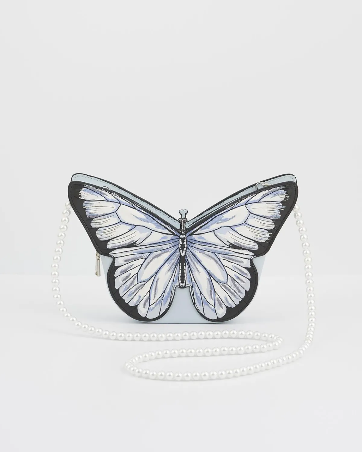 Clutch & Evening Bags|Cross Body Bags-Fable England Blue Butterfly Purse