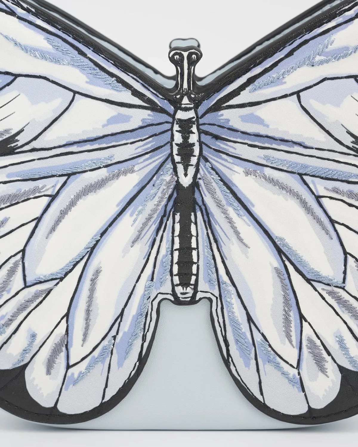 Clutch & Evening Bags|Cross Body Bags-Fable England Blue Butterfly Purse