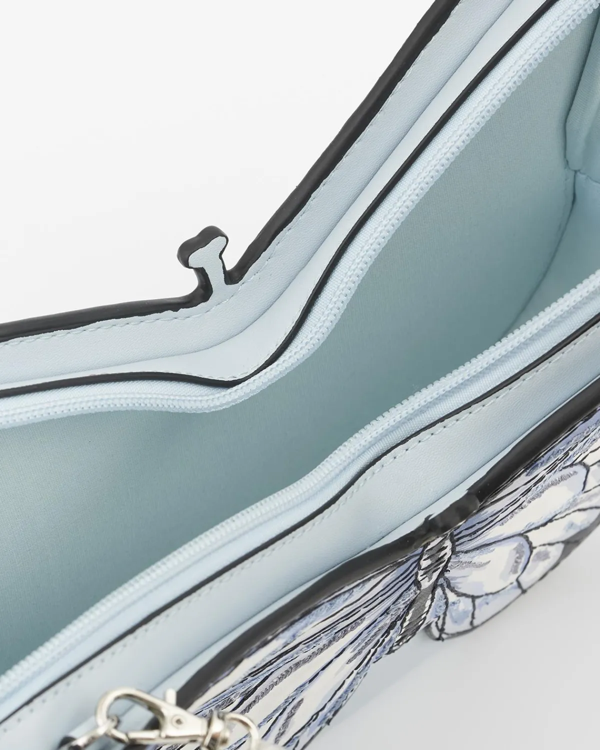 Clutch & Evening Bags|Cross Body Bags-Fable England Blue Butterfly Purse