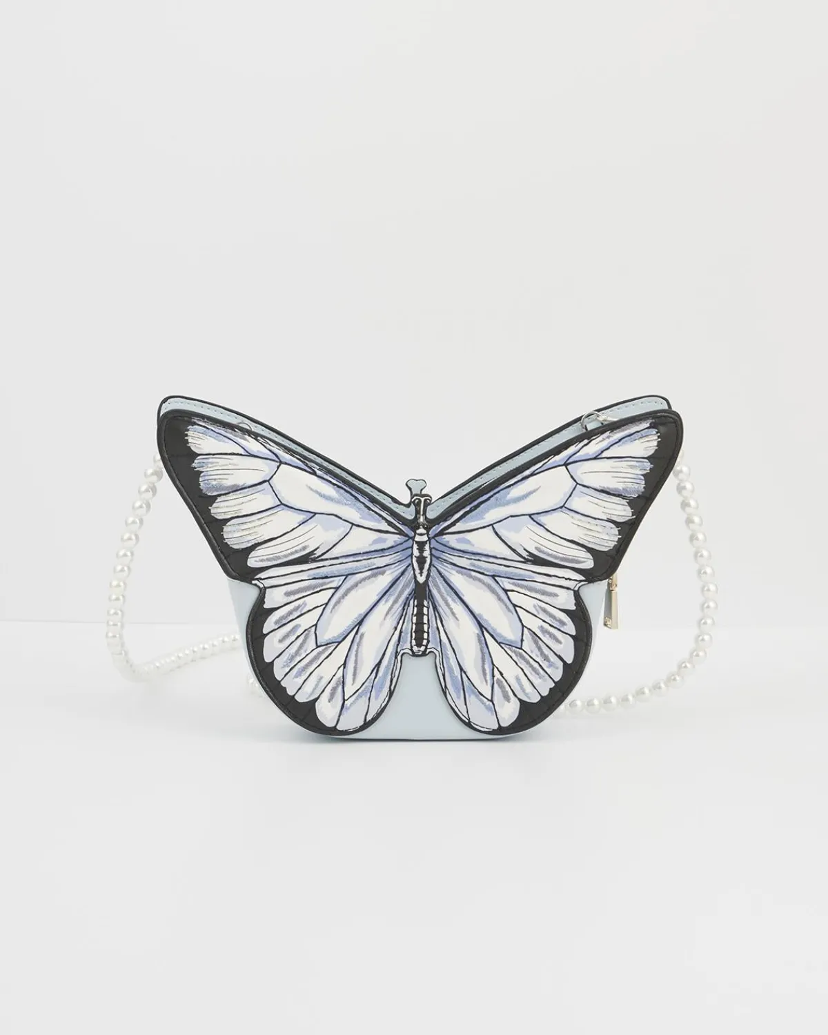 Clutch & Evening Bags|Cross Body Bags-Fable England Blue Butterfly Purse