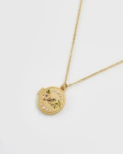 Lockets|Necklaces-Fable England Blue Tit Locket Necklace