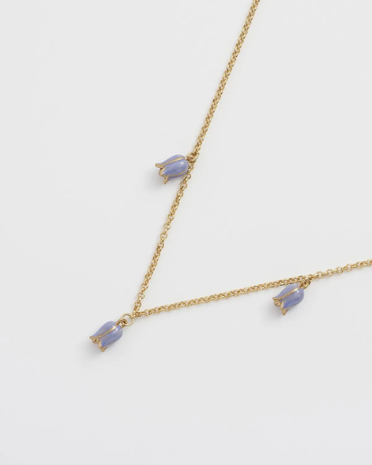 Necklaces-Fable England Bluebell Charm Necklace