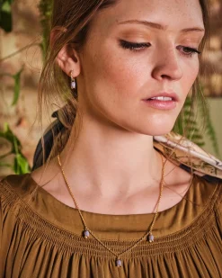 Necklaces-Fable England Bluebell Charm Necklace