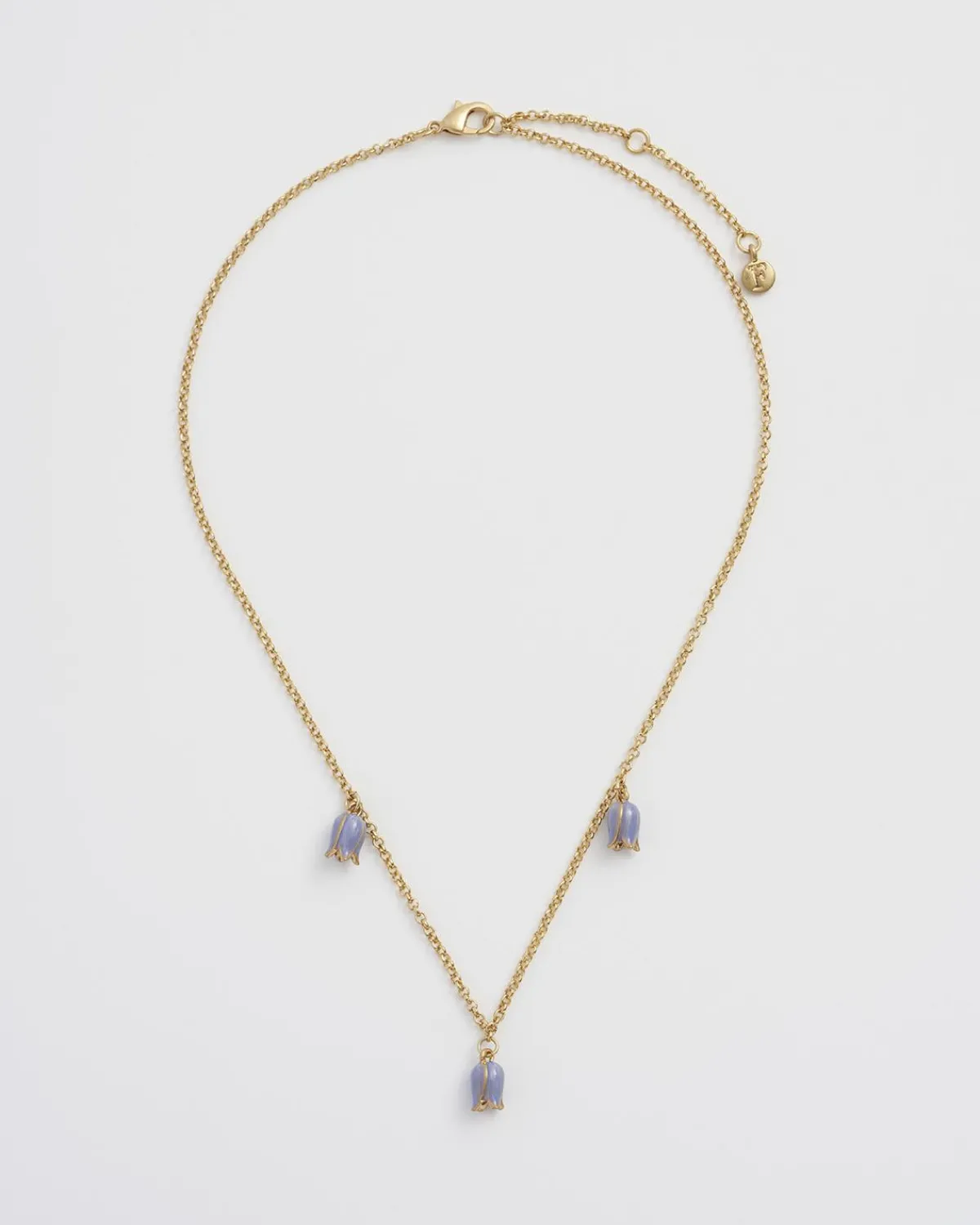 Necklaces-Fable England Bluebell Charm Necklace