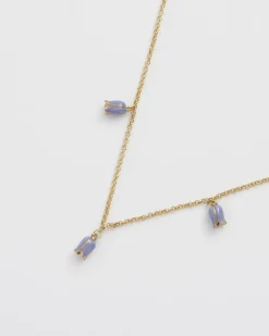 Necklaces-Fable England Bluebell Charm Necklace