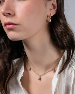 Necklaces-Fable England Bluebell Charm Necklace