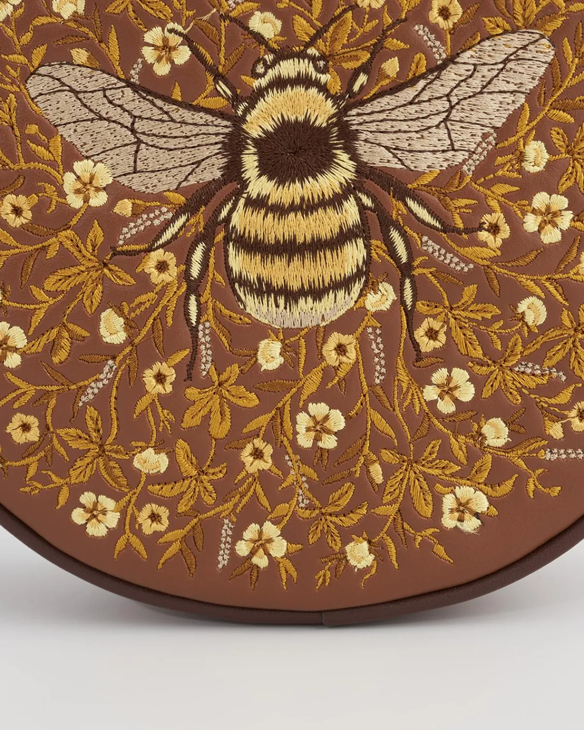 Cross Body Bags|Embroidered Bags-Fable England Bumble Circle Bag