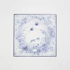 Square Scarves-Fable England Bunny Blues Narrative Square Scarf