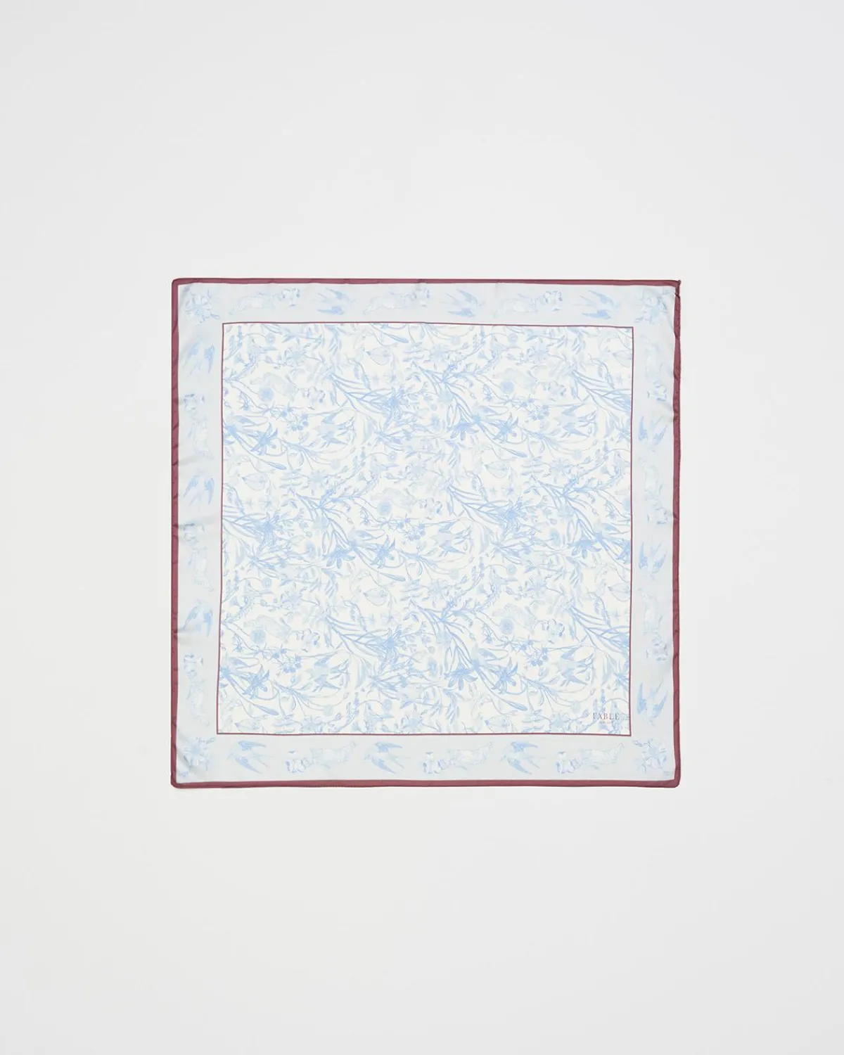 Square Scarves-Fable England Bunny Blues Square Scarf