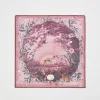 Square Scarves-Fable England Bunny Narrative Square Scarf
