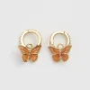 Earrings-Fable England Butterfly Huggie Earrings