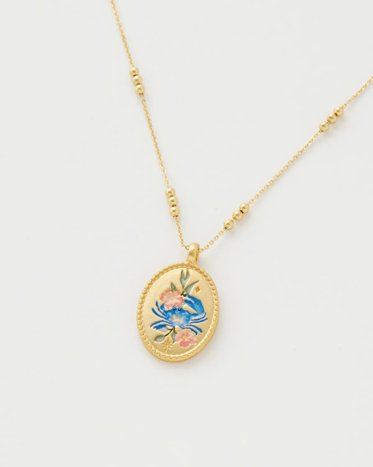 Zodiac Collection|Necklaces-Fable England Cancer Zodiac Necklace