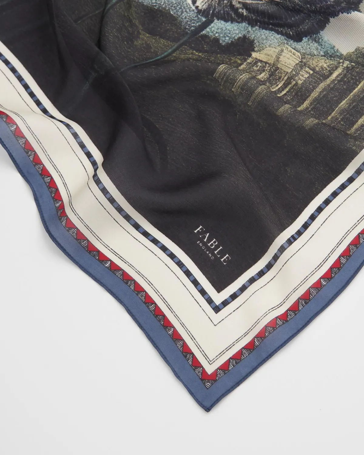 Square Scarves|Luxury Scarves-Fable England Carnations, Temple of Flora Large Square Scarf