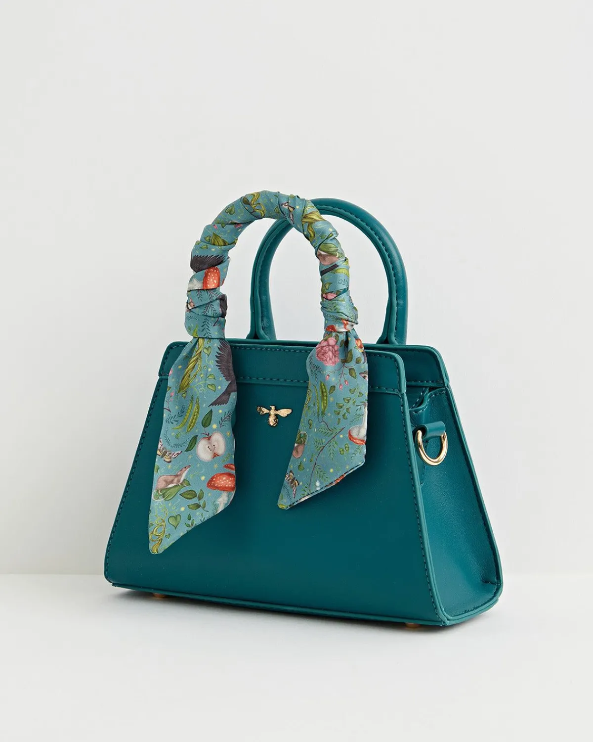 Cross Body Bags|Tote Bags-Fable England Catherine Rowe Into The Woods Small Tote - Teal