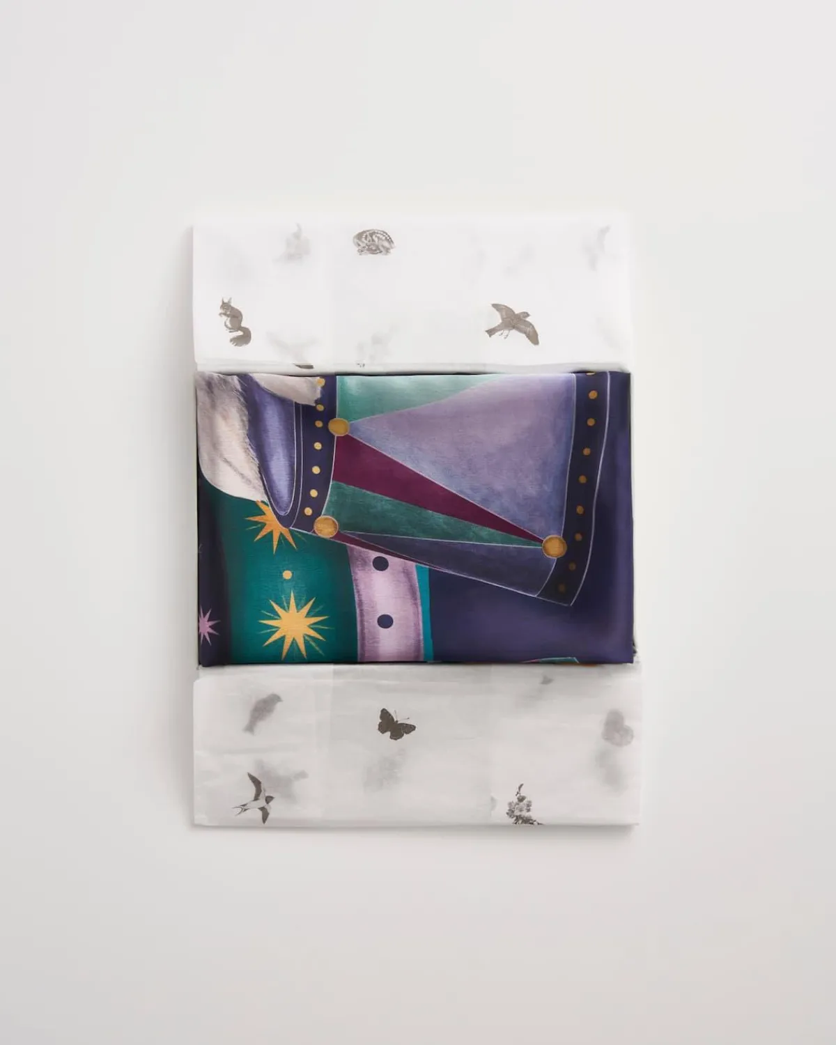 Luxury Scarves-Fable England Catherine Rowe Pet Portraits Doodle Silk Square Scarf