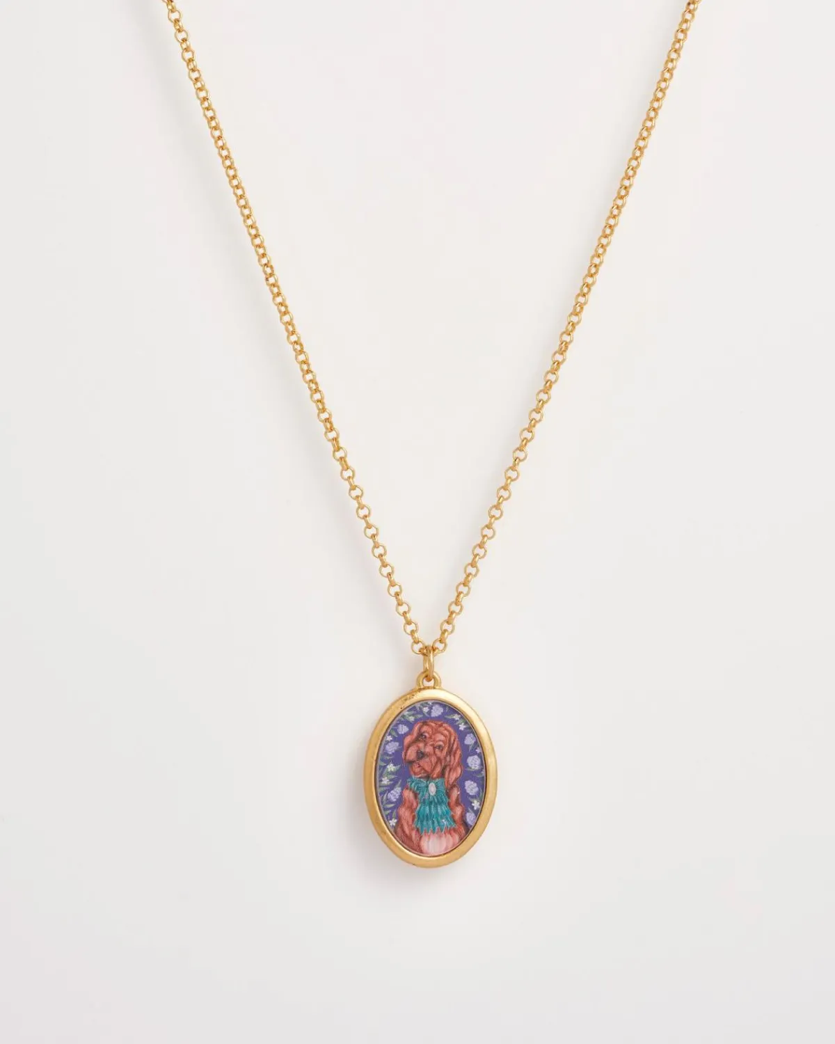 Necklaces-Fable England Catherine Rowe Pet Portraits Doodle Pendent Short Necklace