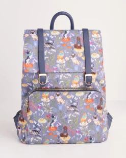Backpacks-Fable England Catherine Rowe Pet Portraits Blue Medium Backpack
