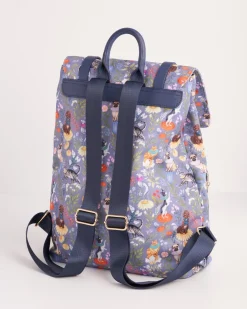 Backpacks-Fable England Catherine Rowe Pet Portraits Blue Medium Backpack