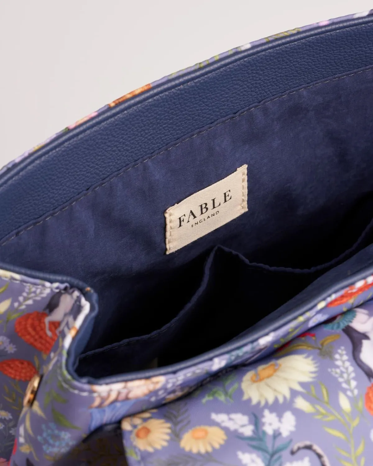 Backpacks-Fable England Catherine Rowe Pet Portraits Blue Medium Backpack
