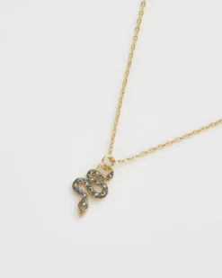 Necklaces-Fable England Celestial Snake Necklace