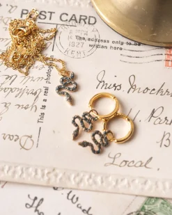 Necklaces-Fable England Celestial Snake Necklace