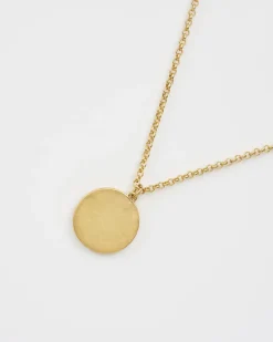 Necklaces-Fable England Celestial Snake Pendant Necklace