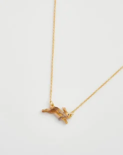 Necklaces-Fable England Cozy Bunny Charm Necklace