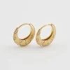 Earrings-Fable England Daisy Hoop Earrings