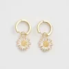 Earrings-Fable England Daisy Huggie Earrings