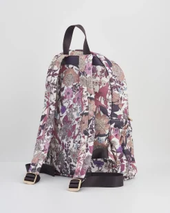 Work Bags|Backpacks-Fable England Deco Blooms Large Blackberry Backpack
