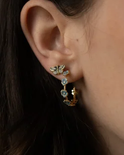 Earrings-Fable England Deco Butterfly Stud Earrings