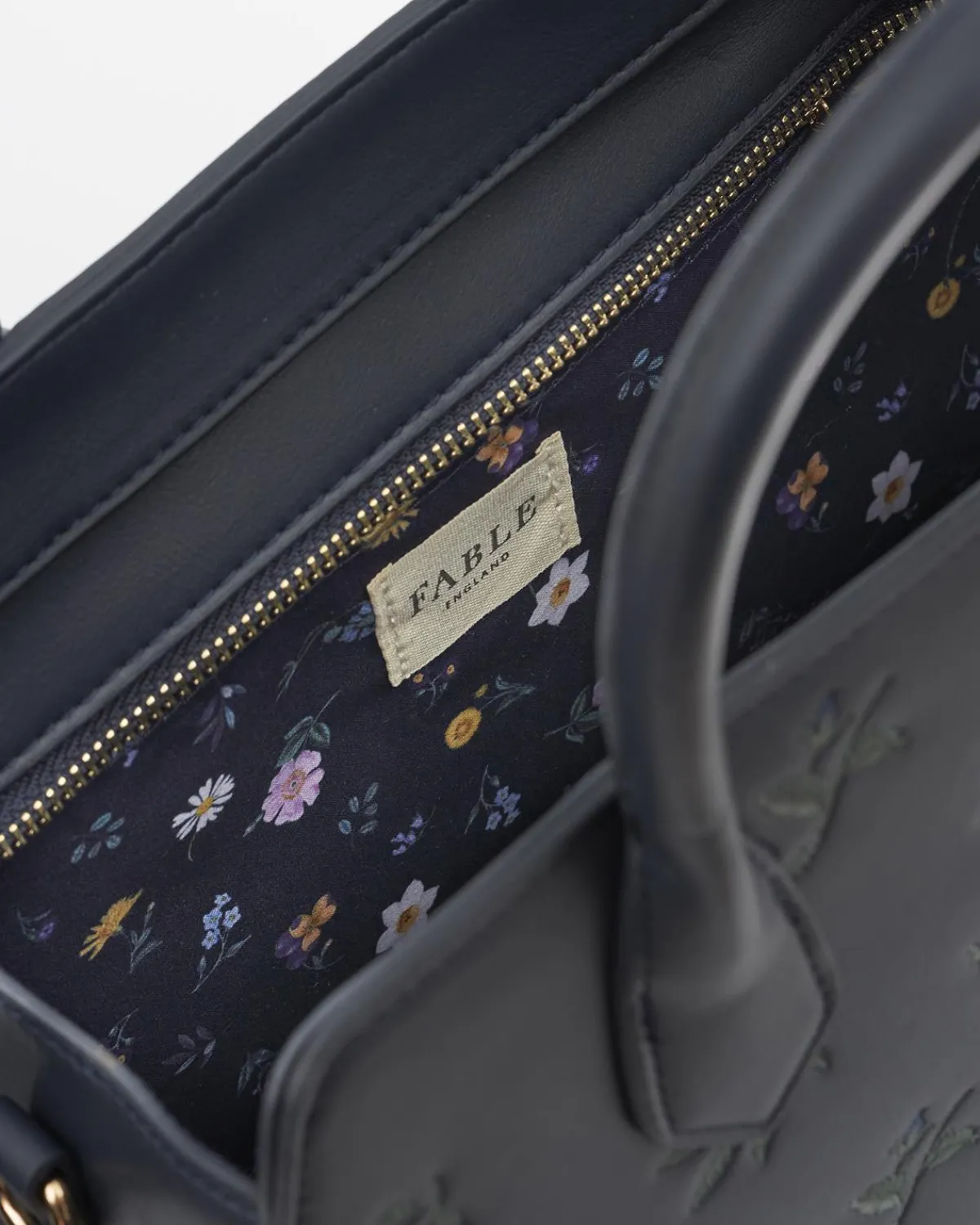 Bracelets & Bangles|Cross Body Bags-Fable England Ditsy Navy Medium Tote